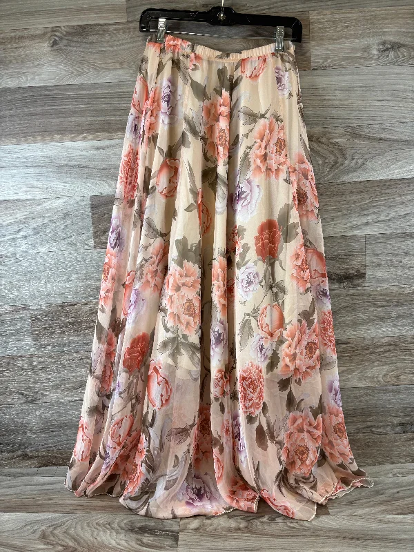 women's chiffon skirtsSkirt Maxi By Clothes Mentor In Floral Print, Size: M