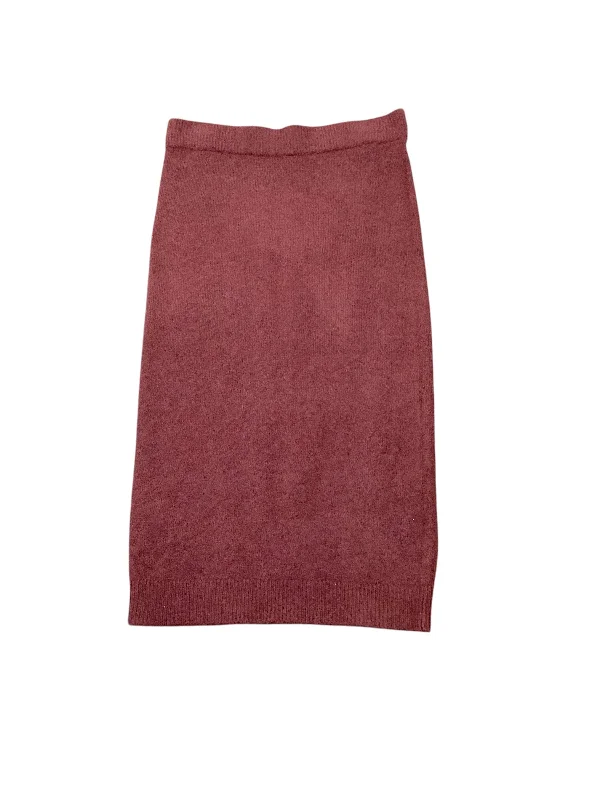 women's midi skirtsSkirt Midi By Asos In Maroon, Size: 8