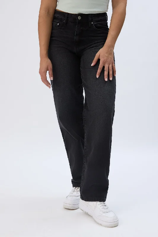 women's denim jeans with sequinsHigh Rise Baggy Jeans