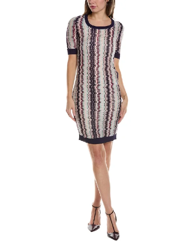 women's lace-up dressesM Missoni Silk-Lined Mini Dress