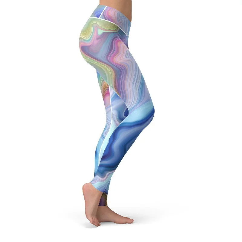 Marble Drift Leggings