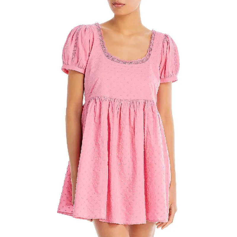 women's vacation dressesWomens Babydoll Mini Babydoll Dress