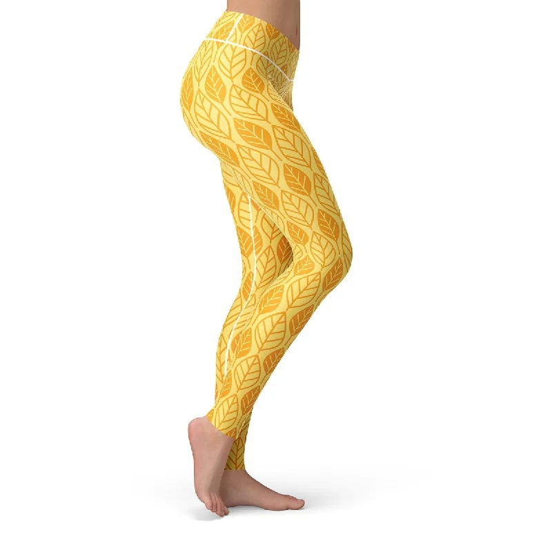 Golden Leaf Leggings