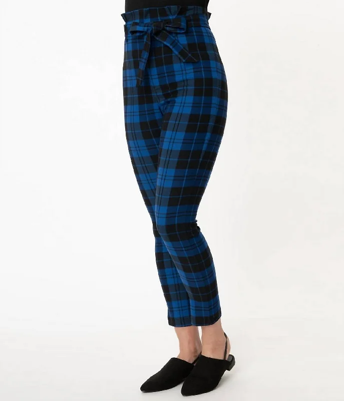 women's velvet pantsAngelina Pants In Blue/black