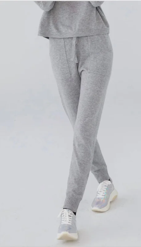 women's polyester pantsCashmere Jogger In Grey