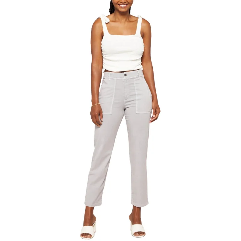 women's jogger pantsJames Patch Pocket Trouser In Grey Mist