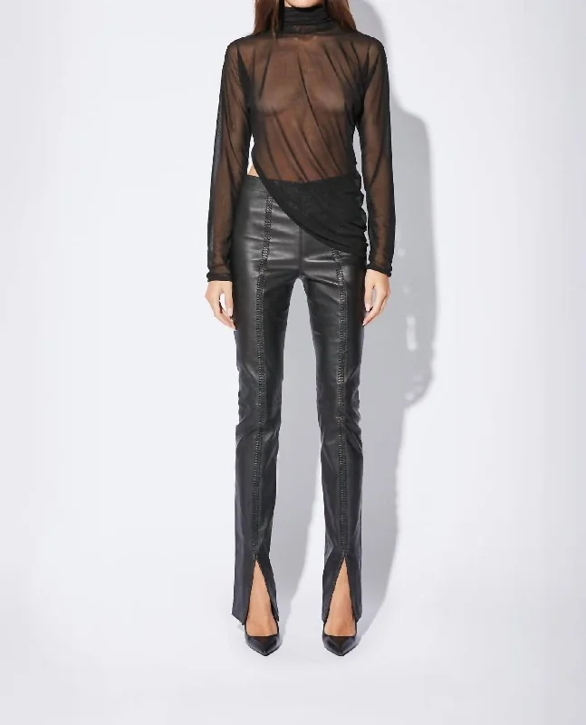 women's breathable pantsKaimi Pant In Black Leather