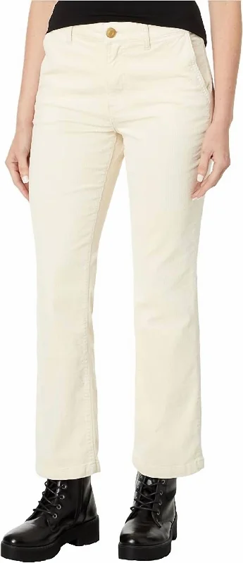 women's cashmere pantsKelsey Corduroy Flare Trouser In Ivory