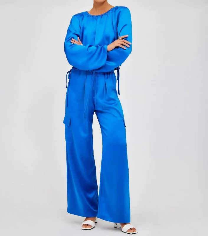 women's leather pantsSofi Pants In Sapphire Blue