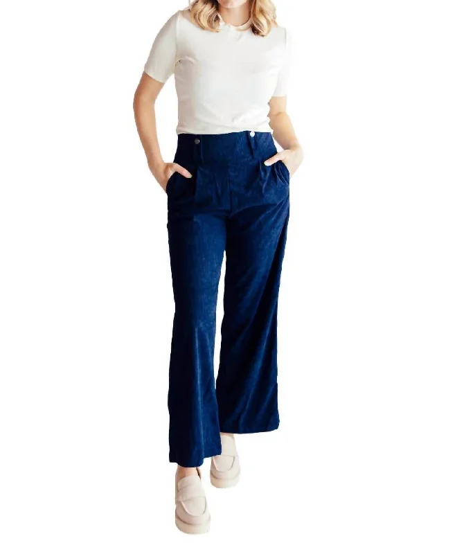 women's corduroy pantsTaylor Corduroy Cotton Pants In Navy