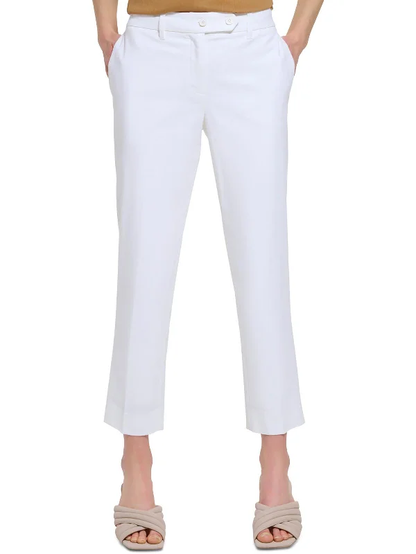 women's cool pantsWomens High Rise Solid Ankle Pants