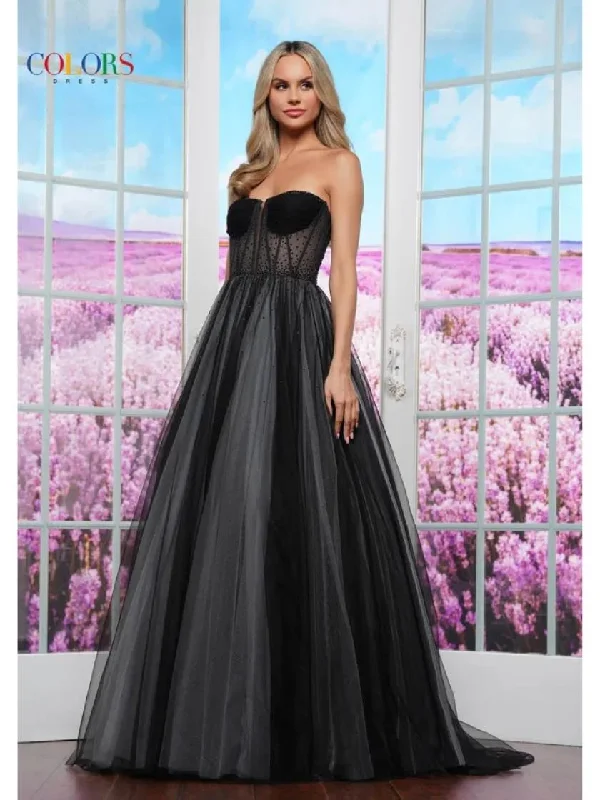 women's bridesmaid dressesColors 3480 Long Fitted Formal Prom Dress